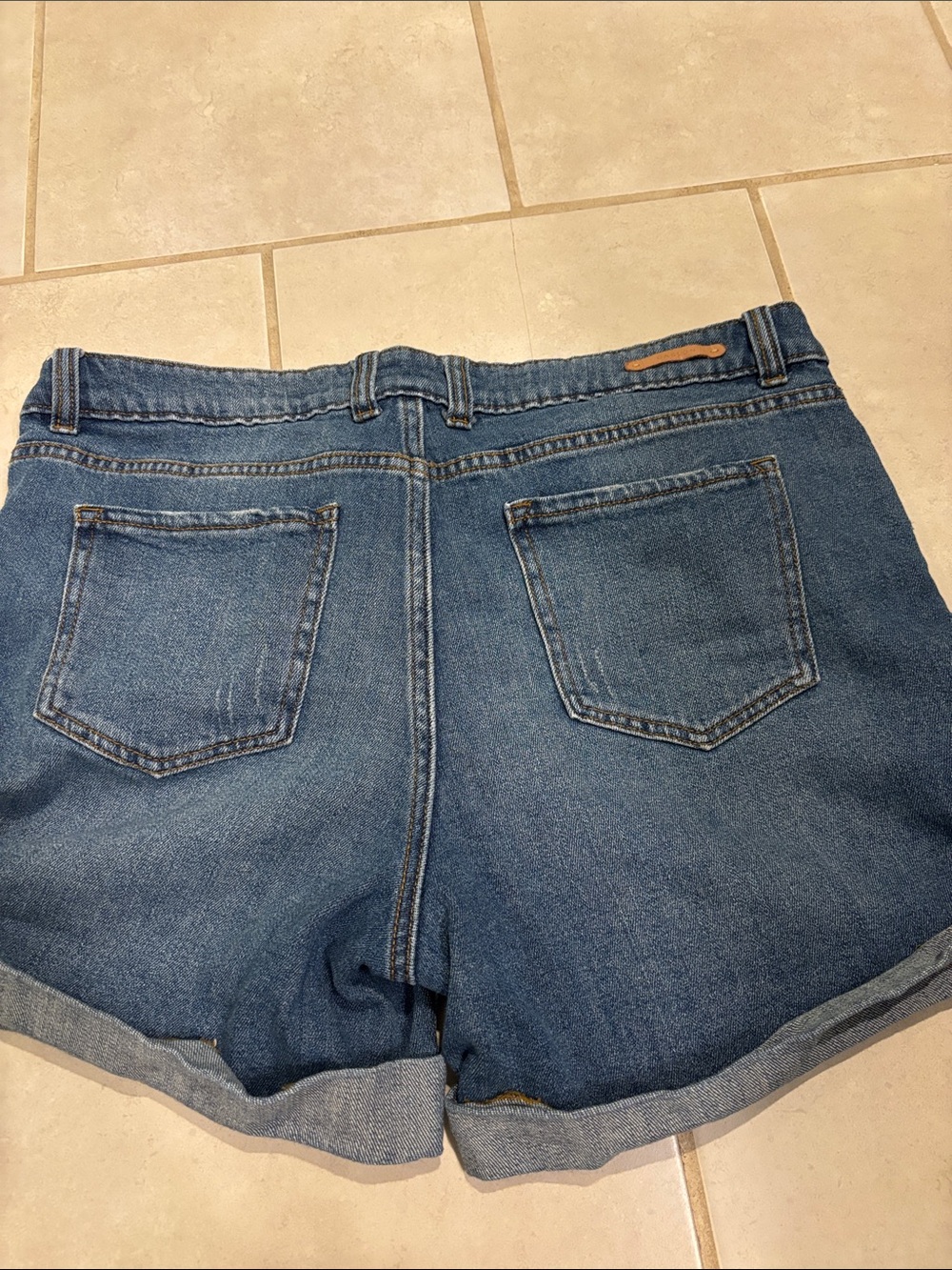 Caslon Boyfriend Classic Women's Denim Roll-Cuff Shorts Sz 30 - Picture 5 of 8